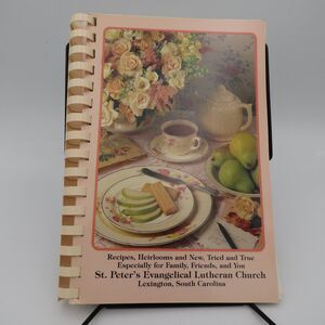 Recipes Heirlooms New St. Peter's Lutheran Church Cookbook 1982 Spiral Bound